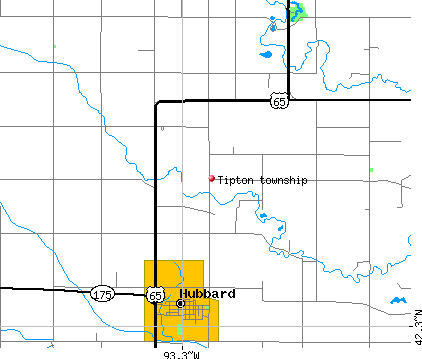 Tipton township, IA map