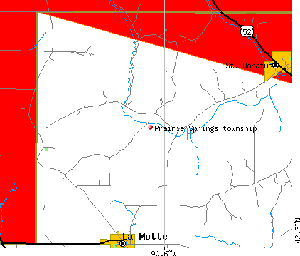 Prairie Springs township, IA map