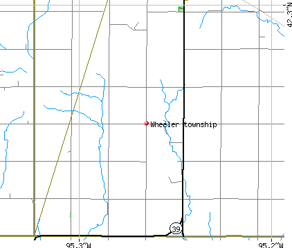 Wheeler township, IA map