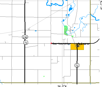 Sac township, IA map
