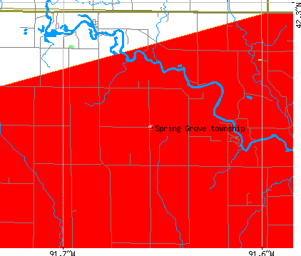 Spring Grove township, IA map