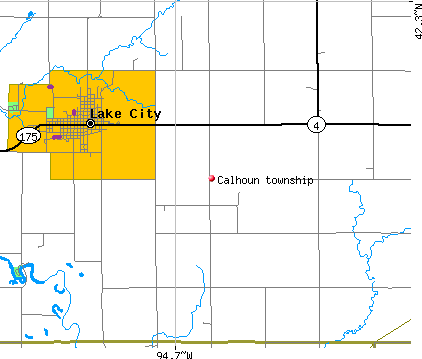 Calhoun township, IA map