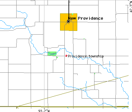 Providence township, IA map