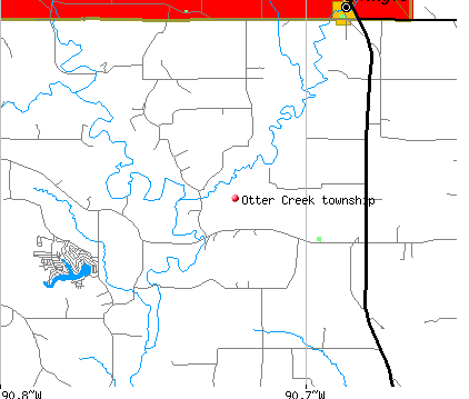 Otter Creek township, IA map