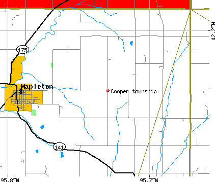 Cooper township, IA map