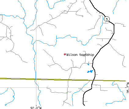 Wilson township, AR map