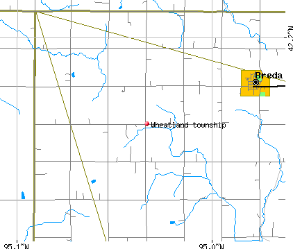 Wheatland township, IA map