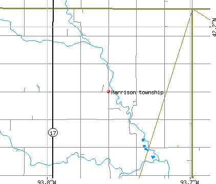 Harrison township, IA map