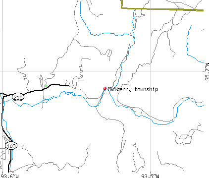 Mulberry township, AR map