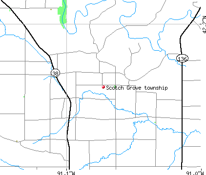 Scotch Grove township, IA map