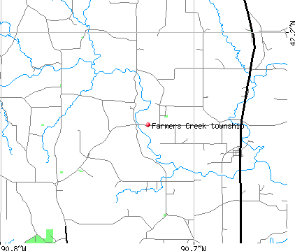 Farmers Creek township, IA map