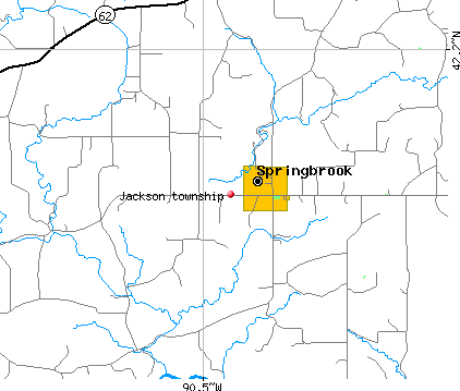 Jackson township, IA map