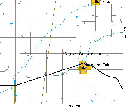 Charter Oak township, IA map