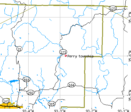 Perry township, AR map