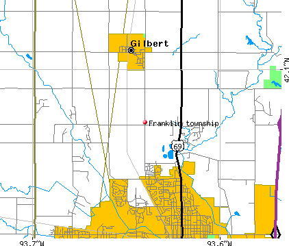 Franklin township, IA map