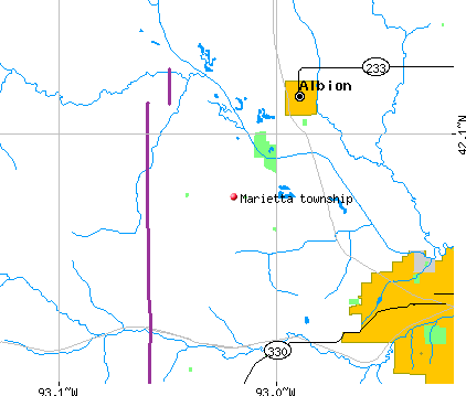 Marietta township, IA map