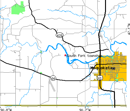 South Fork township, IA map