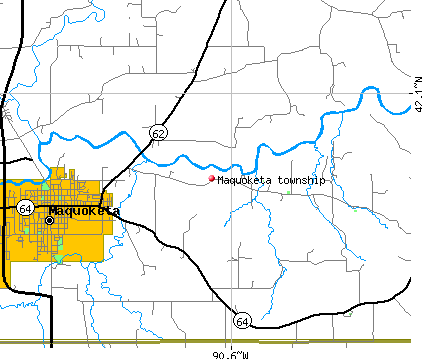 Maquoketa township, IA map