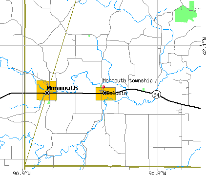 Monmouth township, IA map