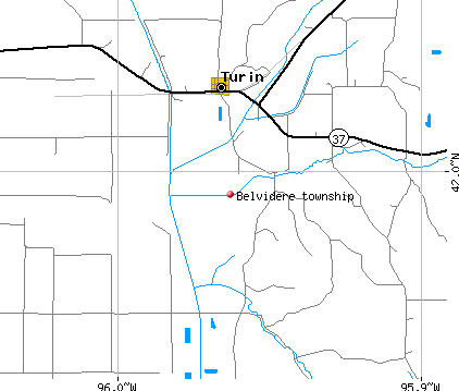 Belvidere township, IA map