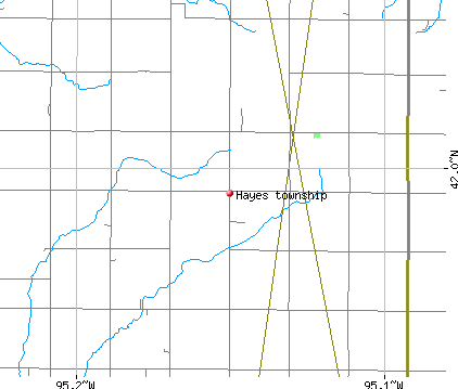 Hayes township, IA map