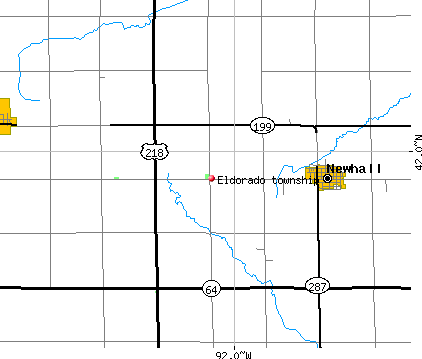 Eldorado township, IA map