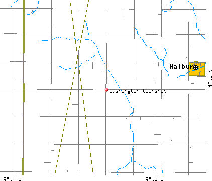 Washington township, IA map