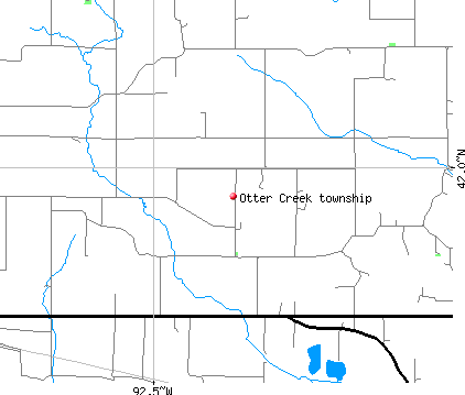 Otter Creek township, IA map