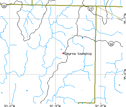 Smyrna township, AR map