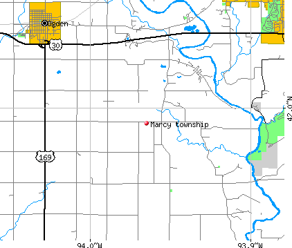 Marcy township, IA map