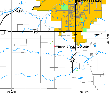 Timber Creek township, IA map
