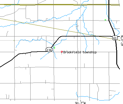 Brookfield township, IA map