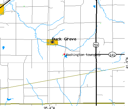 Washington township, IA map