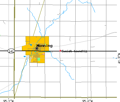 Ewoldt township, IA map
