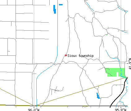 Sioux township, IA map