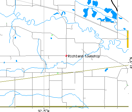 Richland township, IA map