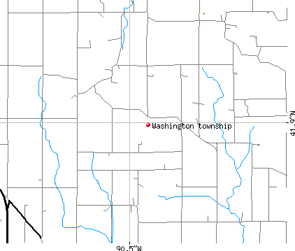 Washington township, IA map