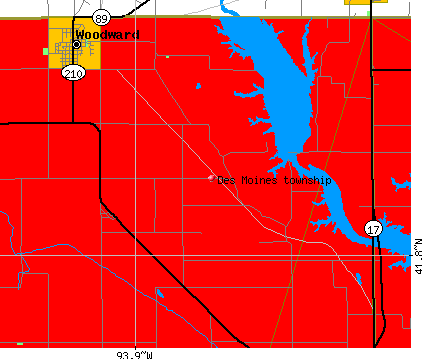 Des Moines township, IA map