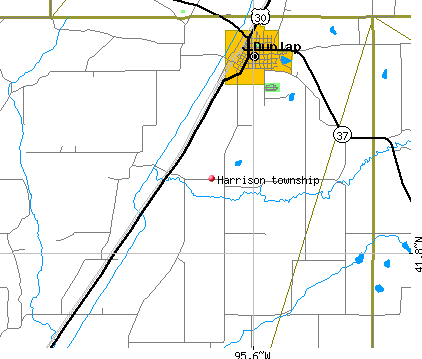 Harrison township, IA map
