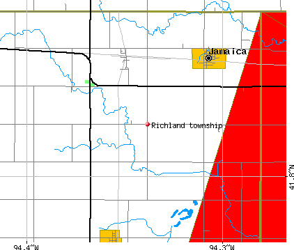Richland township, IA map
