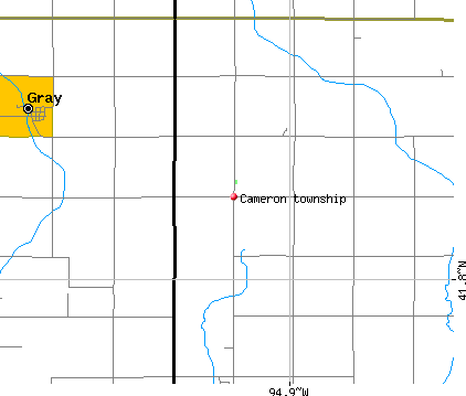 Cameron township, IA map