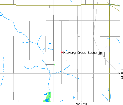 Hickory Grove township, IA map