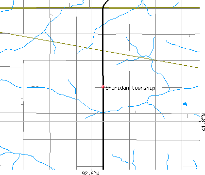 Sheridan township, IA map