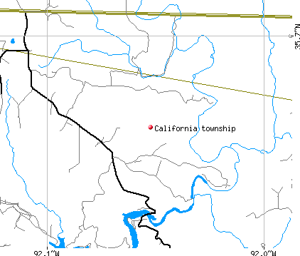 California township, AR map