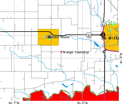 Orange township, IA map