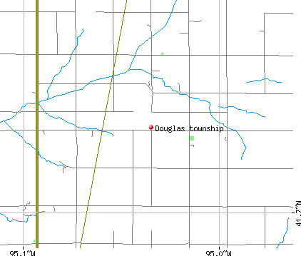 Douglas township, IA map