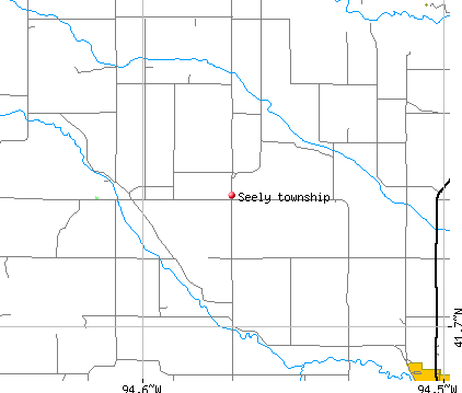 Seely township, IA map