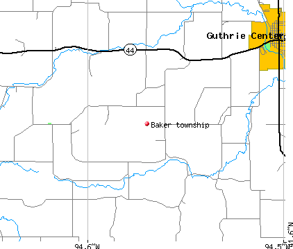 Baker township, IA map