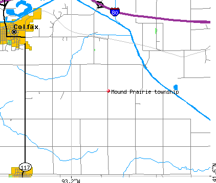 Mound Prairie township, IA map