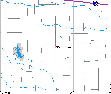 Pilot township, IA map